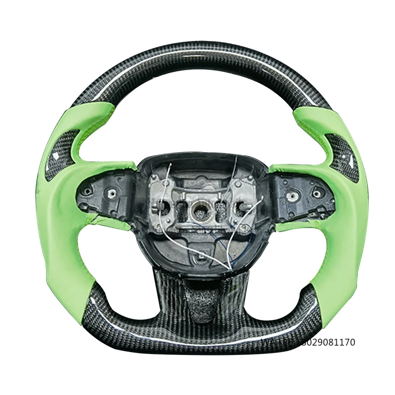 

Оптовая продажа, горячее кожаное колесо из углеродного волокна, подходящее для рулевого колеса автомобиля Dodge Challenger