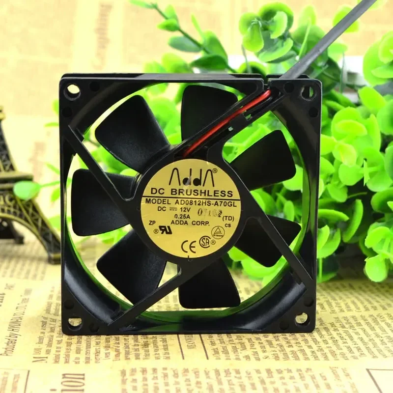 for ADDA Xiexi 8025 DC12V 0.25A AD0812HS-A70GL Power Cooling Fan