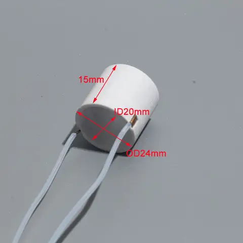 LUJINXUN High Temperature Ceramic Heating Ring MCH Circular Heating Element OD 24MM ID 20MM Height 15MM 12V24V36V 1PC