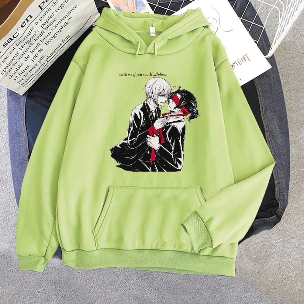 Japan Anime Moriarty The Patriot William And Sherlock Bl Manga Hoodies Fashion Cartoon Winter Casual Oversize Itself Sweatshirt