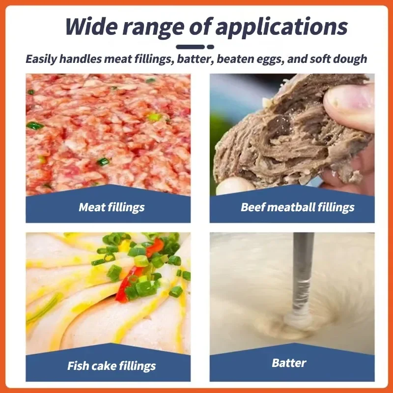 

【Factory】Factory Commercial Fully Automatic Electric Meat Mixer For Meatballs Sausages Buns Dumplings With Core Motor Component