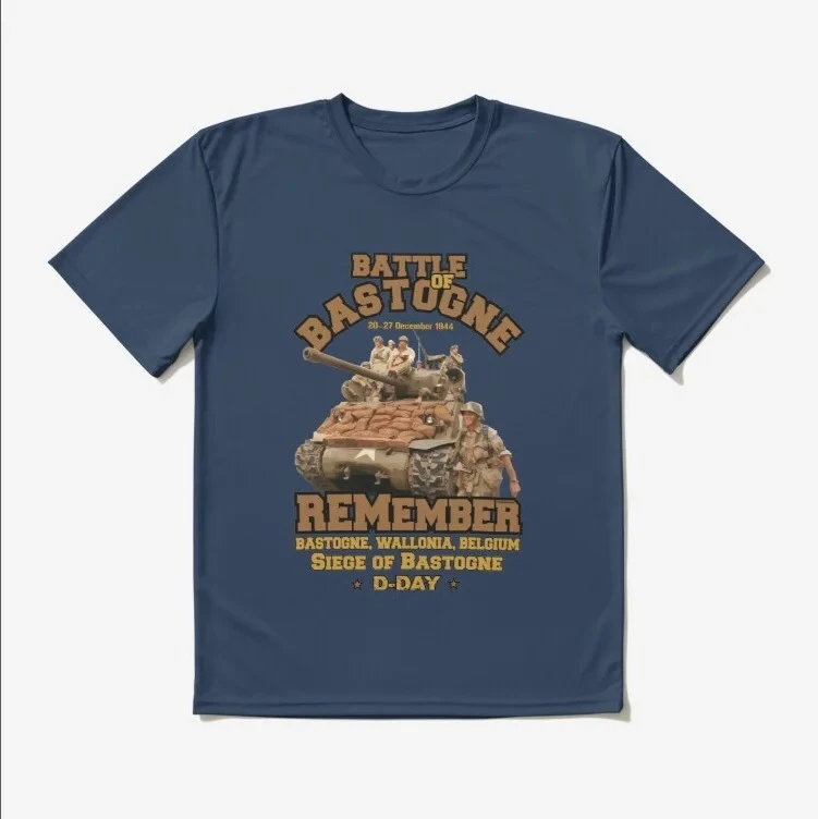 US Army D-DAY Veterans 1944 Normandy Battle of Bastogne T-Shirt Short Sleeve Casual 100% Cotton O-Neck Mens T-shirt Size S-3XL view 3