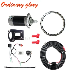 Electric Start Kit For SUZUKI DT30 30HP 2 Stroke Outboard Engine Starter Motor Relay Cable Rectifier