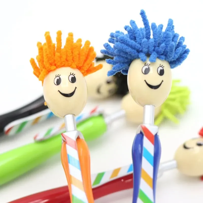 

Wholesale Doll Head Plush Cartoon Hair Mop Head Stationery Ballpoint Pen