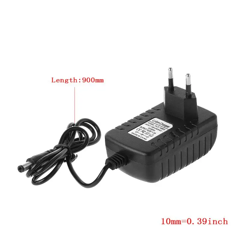 2024 New 16.8V 2A for 18650 Lithium Battery 14.4V Lithium Li-ion Battery Wall AC110V-245V EU/US Plug