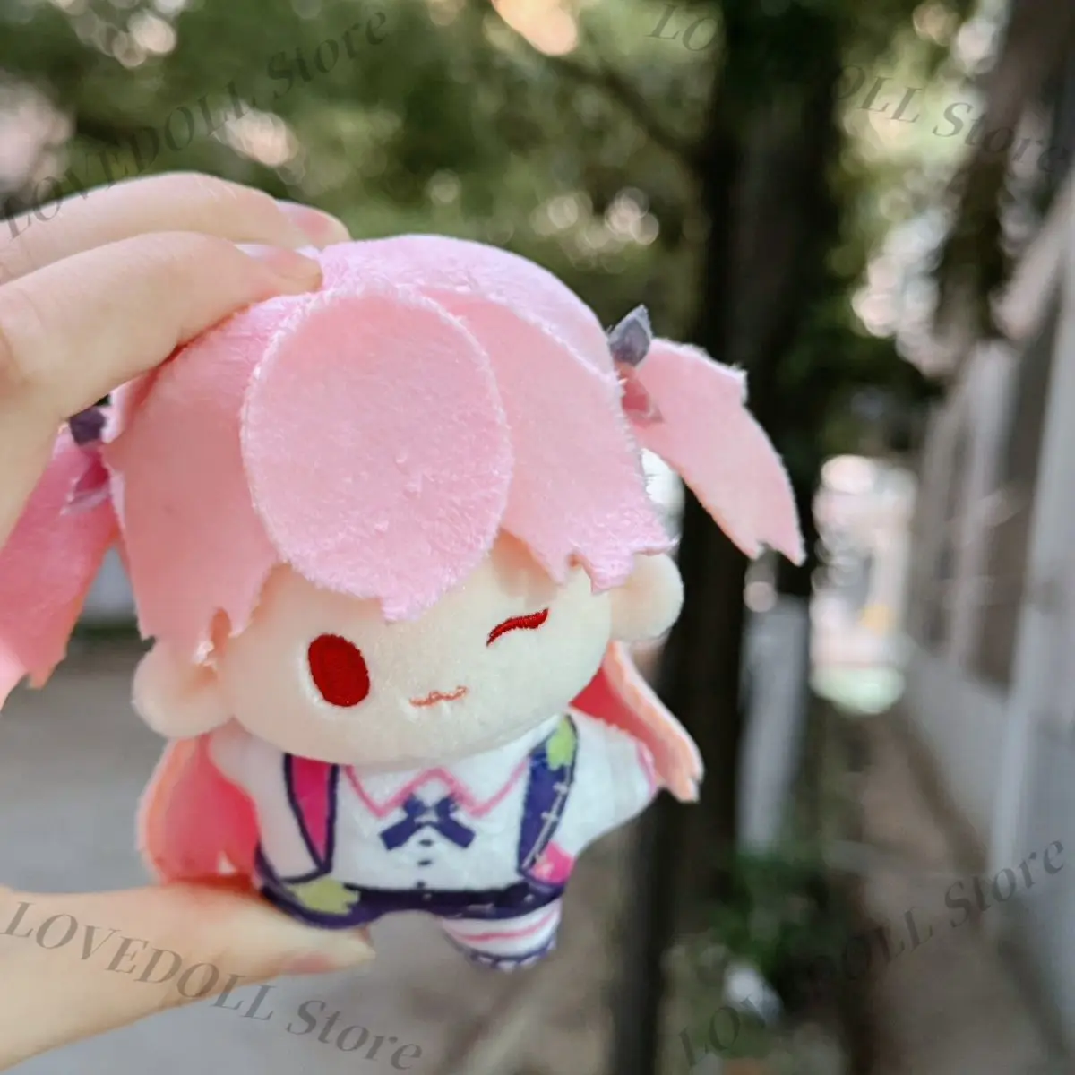 

10cm Cute Momoi Airi Attributes 10cm Doll Anime Cartoon Print Plush Stuffed Toy Puppet Mascot Cosplay Halloween Xmas Gifts