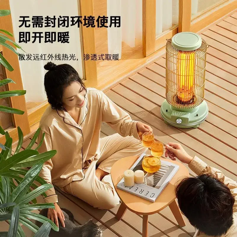 Heater Household living room Large area energy saving and electricity saving Outdoor retro electric heating Japanese bird cage