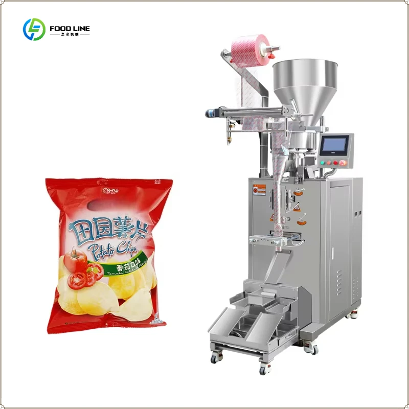Fully Automatic Vertical Potato Chips Packing Machine Chips Plantain Filling Multi-function Packaging Machine FL Customized