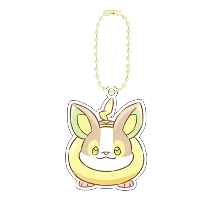 Pokemon Yamper Zeraora самодельный мультяшный акриловый брелок для ключей, аксессуары для рюкзака, кулон, классическая коллекция аниме, подарочная игрушка