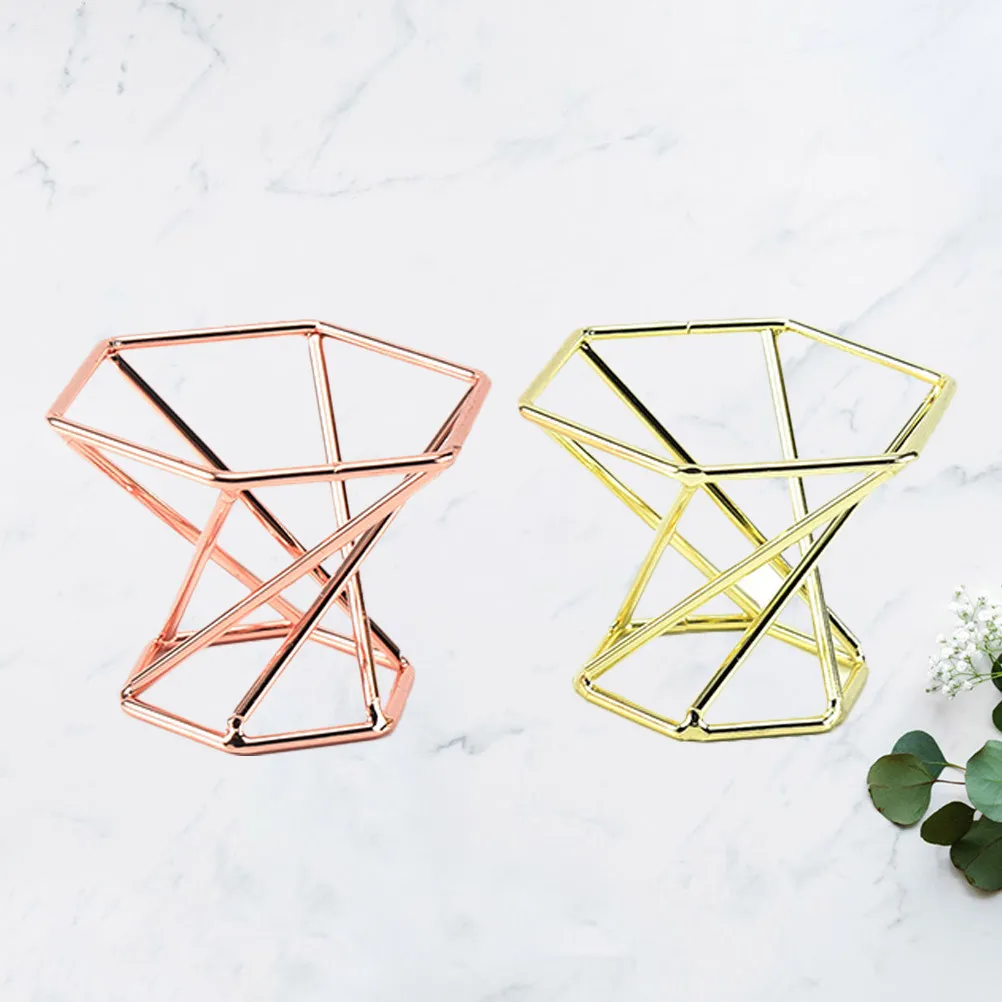 2Pcs Elegant Powder Puff Holder Stainless Steel Puff Tray for Fast Drying Storage Prevent Mold Makeup Sponge Organizer Stand