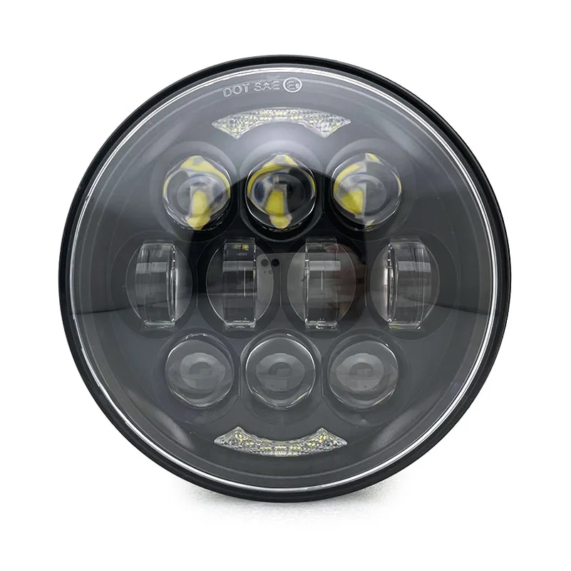 

1pcs 5.75 Inch LED Headlight 5 3/4" led DRL 40W motorbike headlights for Harley Sportster 883 XL883 FXCW.