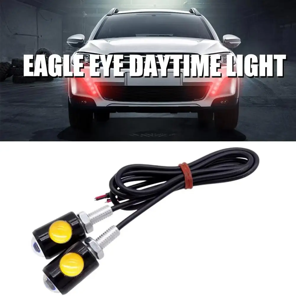 2pcs Motorcycle License Plate Signal Light Warning Eye Lamp Light Driving Eagle Taillights Led Lights Bulb Accessories Indi I1R1