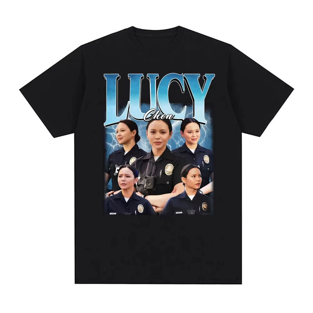 Lucy Chen Grafik-T-Shirts Damenbekleidung Harajuku Mode Kurzarm Street Classic T-Shirts Baumwolle Lässiges Oversize-T-Shirt