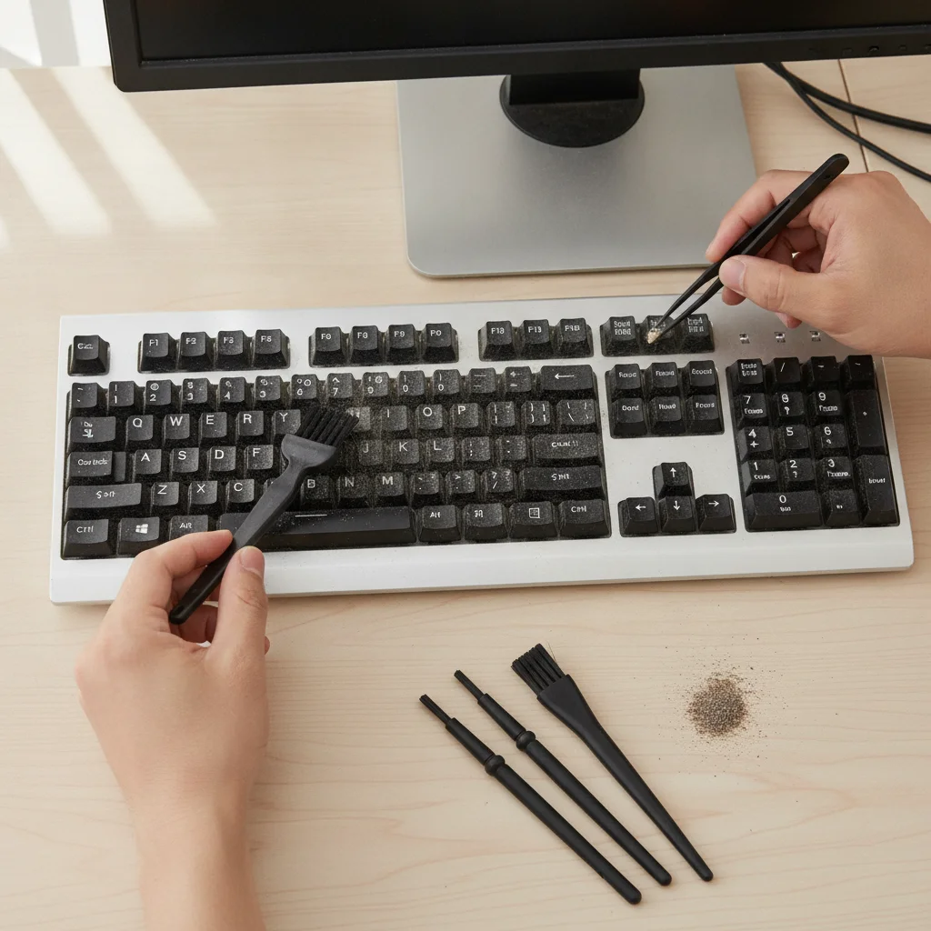 Tool Nylon For Phone For Laptop Temperature Resistant For Keyboard Computer Cleaners 6 in 1 Keyboard Brush Kit Anti Static