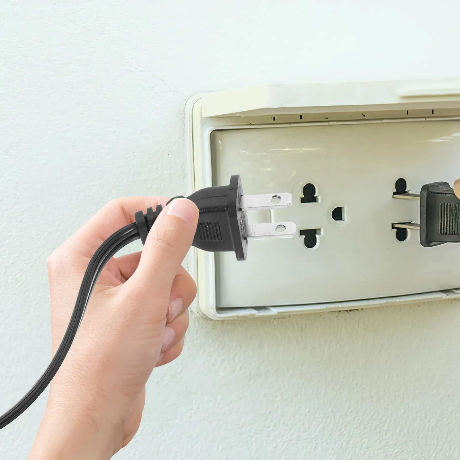 1.5m Power Prong Bare End for Home Office Lamps Appliances Electric Blankets Dishwashers Power Tools Replacement Cord