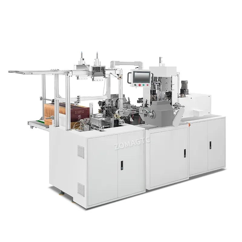 Customized High Speed Automatic Kraft Paper Gift Bag Making Machine Rope Insert Machine for Paper Bag  Handle Making Machine