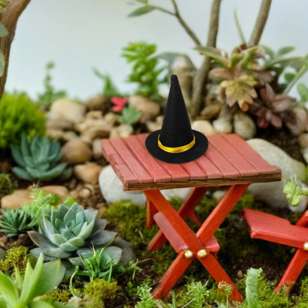 

20Pcs Hats Halloween Felt Bottle Toppers Halloween Party Decorations DIY Craft Supplies Tiny Hats Party Hat Craft