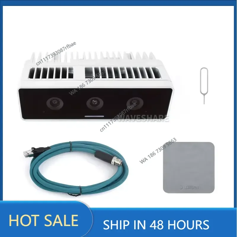 OAK 4 D 48MP 3D Stereo Depth Vision and Edge AI Inference Camera, 48 TOPS (INT8) and 12 TOPS (FP16) of Edge AI Computing