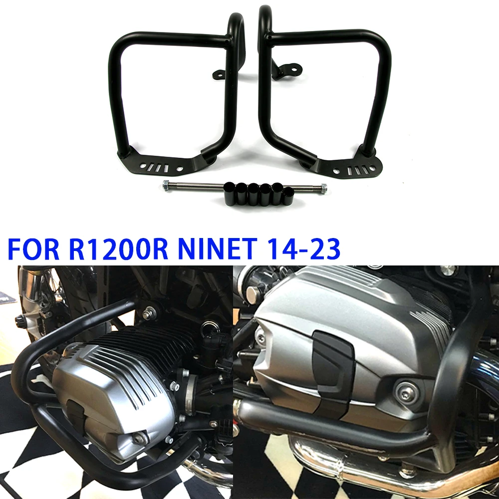 

For BMW R1200R RNINET Rnine T R9T 2014-2022 2023 Motorcycle Engine Guard Crash Bars Protect Bumper Stunt Cage Frame Protector