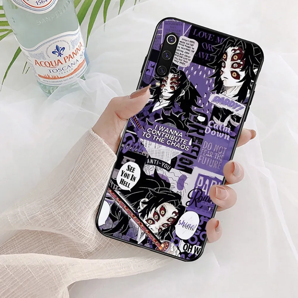 Kokushibo anime iphone case For Xiaomi Mi 5X 8 9 10 11 12 lite pro 10T PocoX3pro PocoM3 Note 10 pro lite