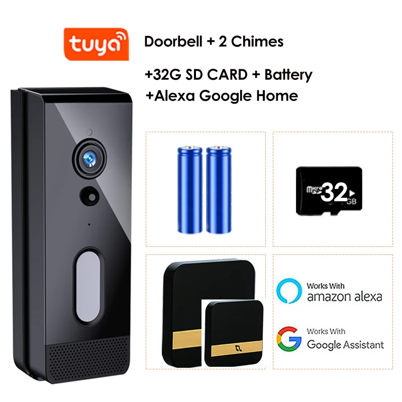 OBEST Timbre Con Cámara Solar Inalámbrico – Visión Nocturna, App Y Batería 3600mAh