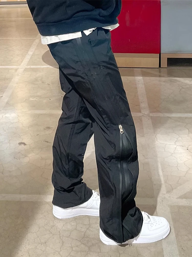 Pantaloni da lavoro Qui Dry estivi da uomo con design a doppia cerniera Pantaloni casual americani Sle Gamba dritta CleanFit Faionable