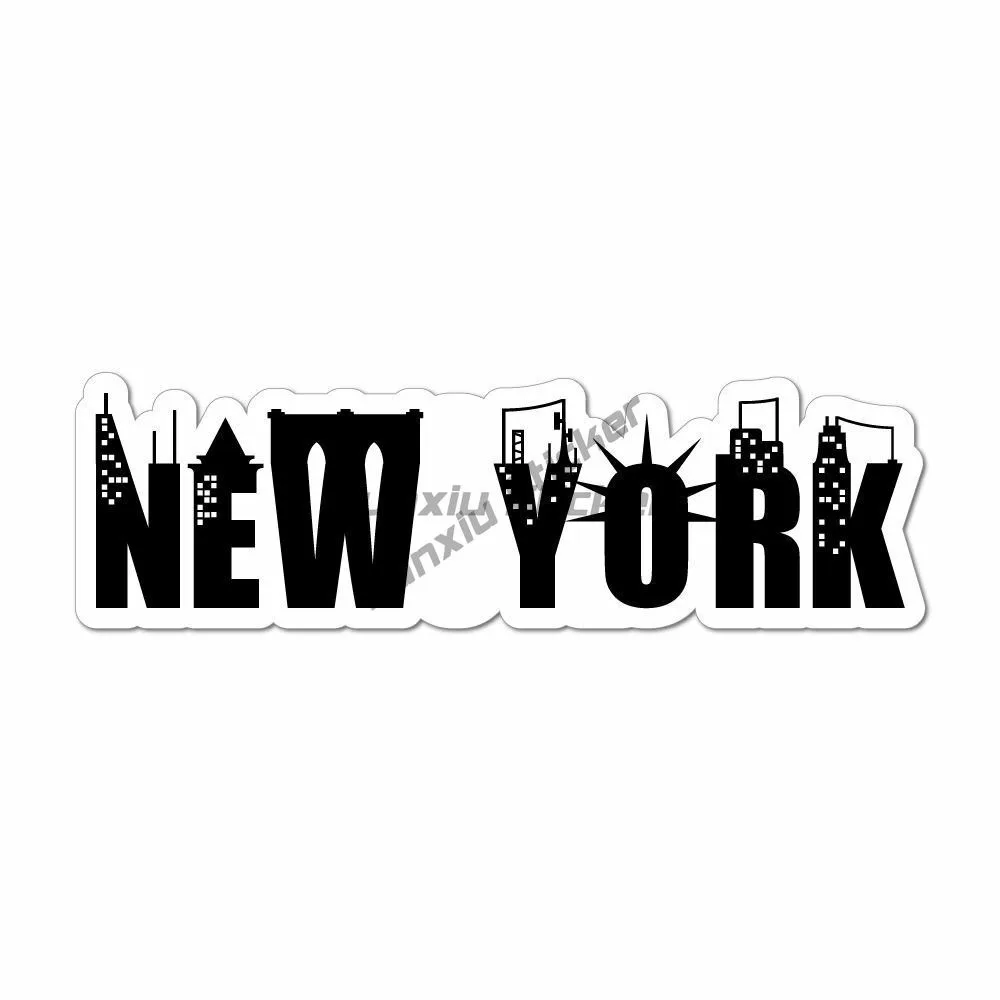 

New York Car Sticker Decal City America Dreams Travel Adventure Laptop Window Car Bumper Vinyl Waterp