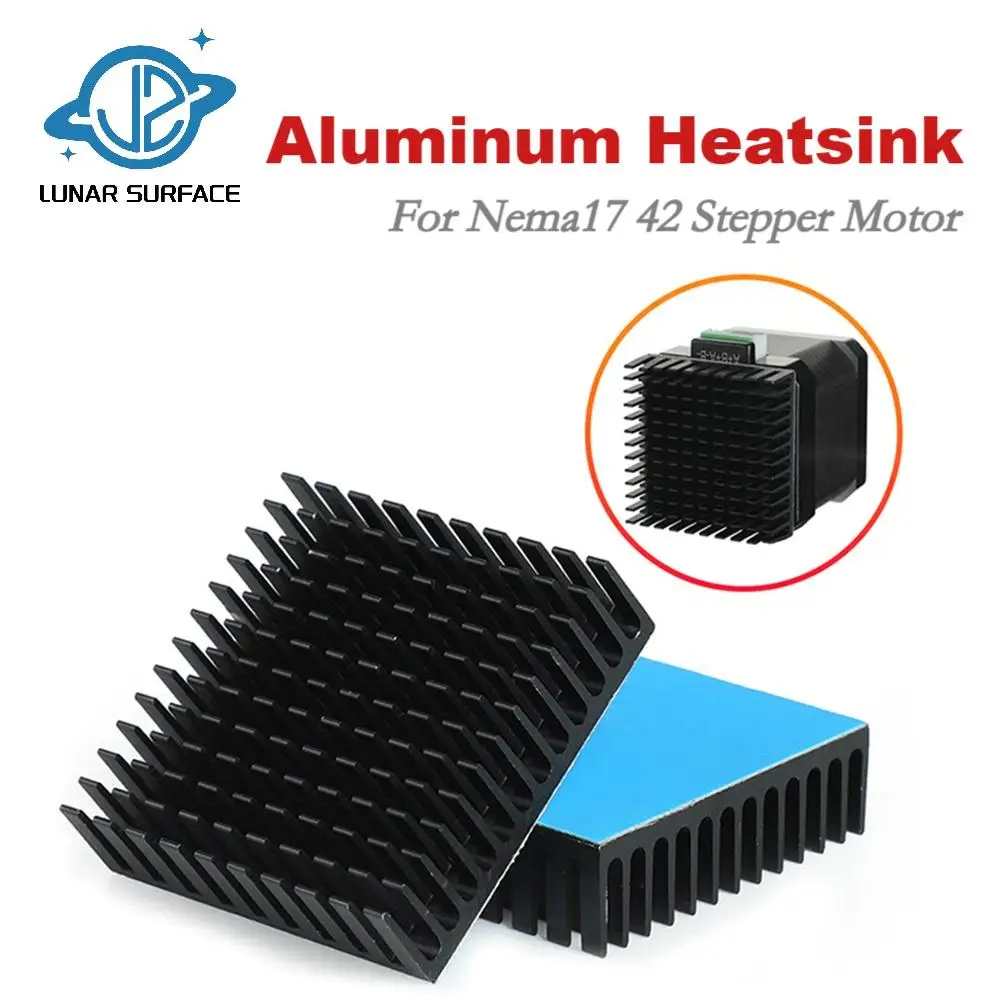 

LS-3D Printer Parts Aluminum Heatsink For Nema17 42 Stepper Motor Cooling Heat Sink Radiator 40x40x11mm With Adhesive Backing