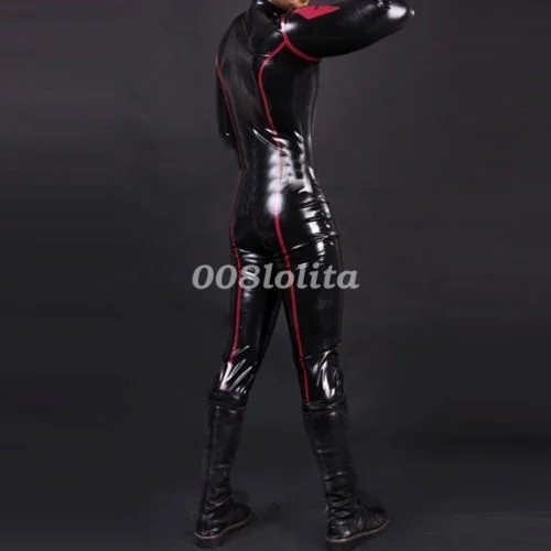 

100% Latex Rubber Men Handsome Bodysuit Racing Suit Catsuit Size XXS-XXL