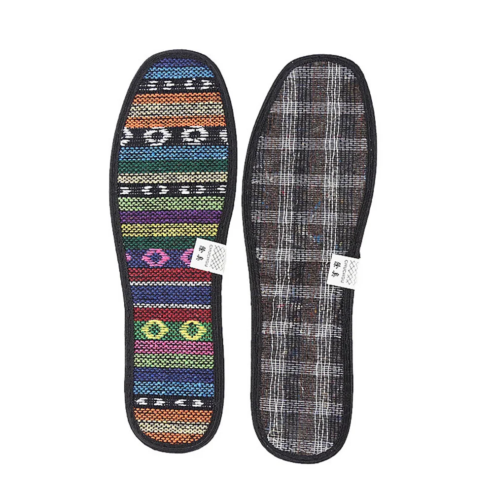 

3Pairs Embroidered Insoles with Bamboo Charcoal Technology Moisture Wicking Anti Odor Comfortable Insoles for Athletic and