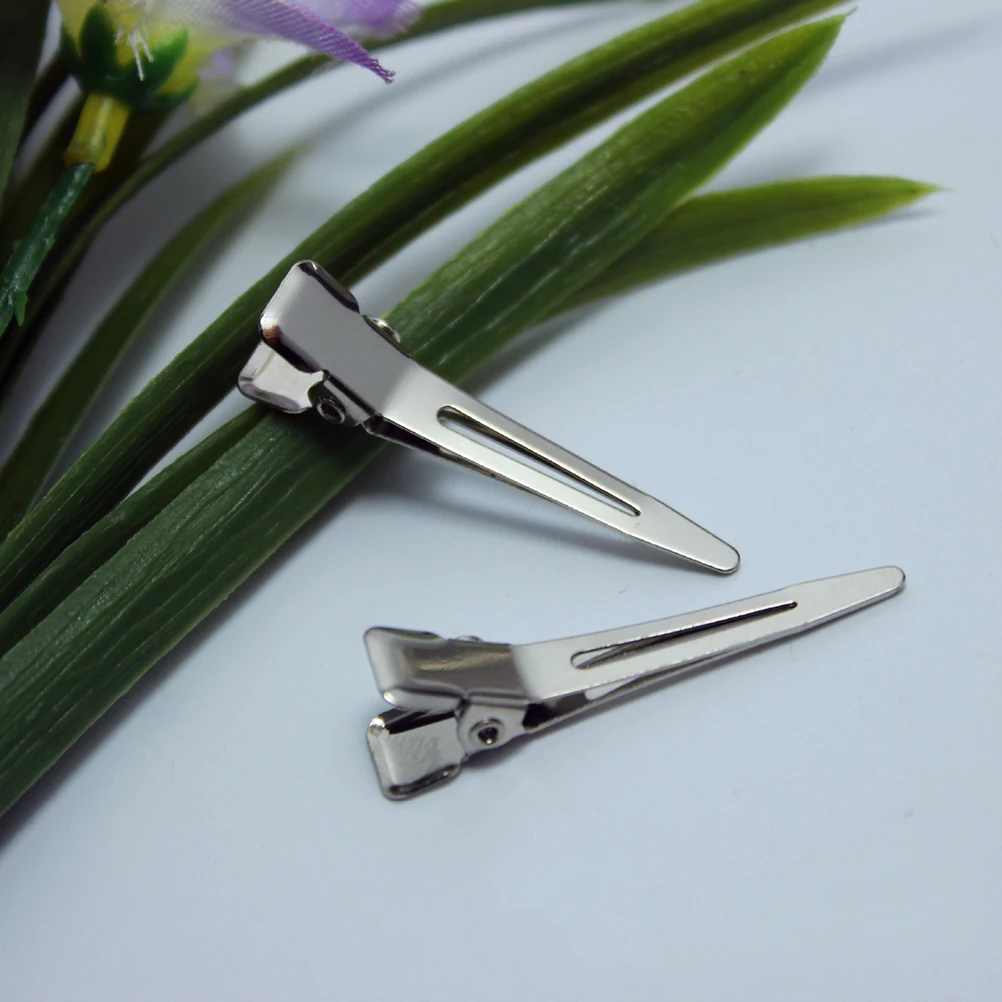 

20 Pcs Hairpin Accessories Mouth Prongs Clips Duck Billed Stainless Steel Clamps Hairdressing