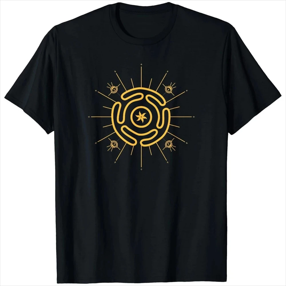 

Футболка Hecate'S Wheel Goddess Pagan Hecate Symbol Pagan Wicca, 100% хлопок, с круглым вырезом и коротким рукавом, летняя повседневная мужская футболка