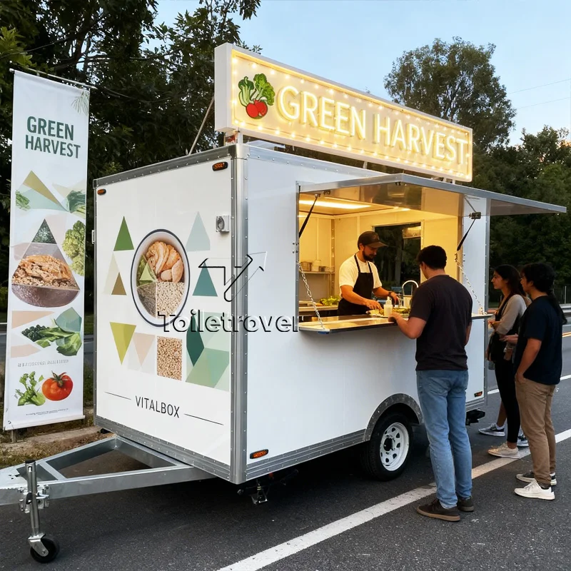 

Commercial Restaurant Trailer Food Truck Ice Mobile Trailer Hot Dogs Cart Catering Equipment Vending Food Trailer for Sale Usa