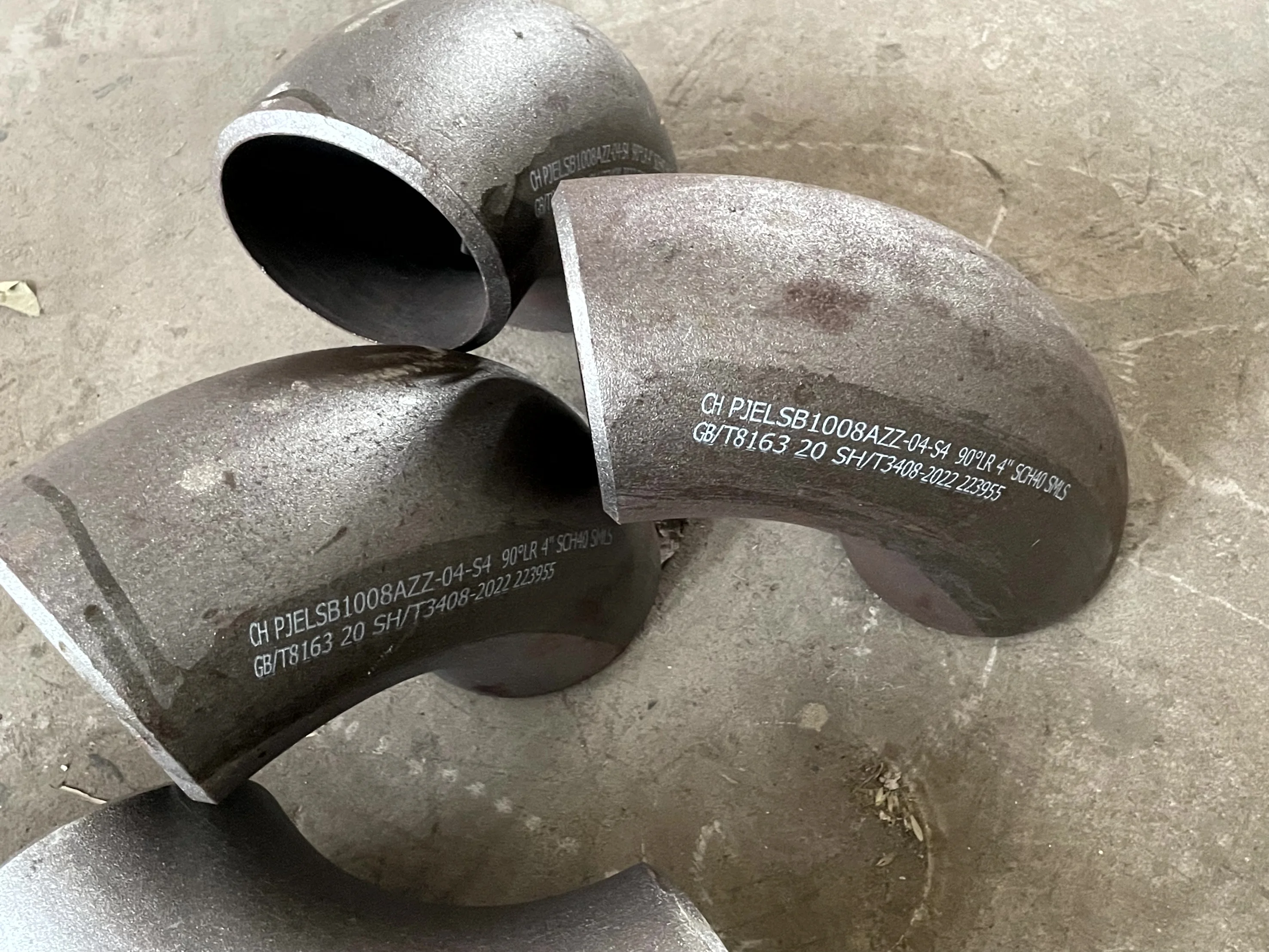 304 الفولاذ المقاوم للصدأ 90 درجة طويلة نصف القطر مغزل الانحناء 2 بوصة NPT/ BSP الكوع لتطبيقات المياه الصحية تزوير ل 14 مللي متر