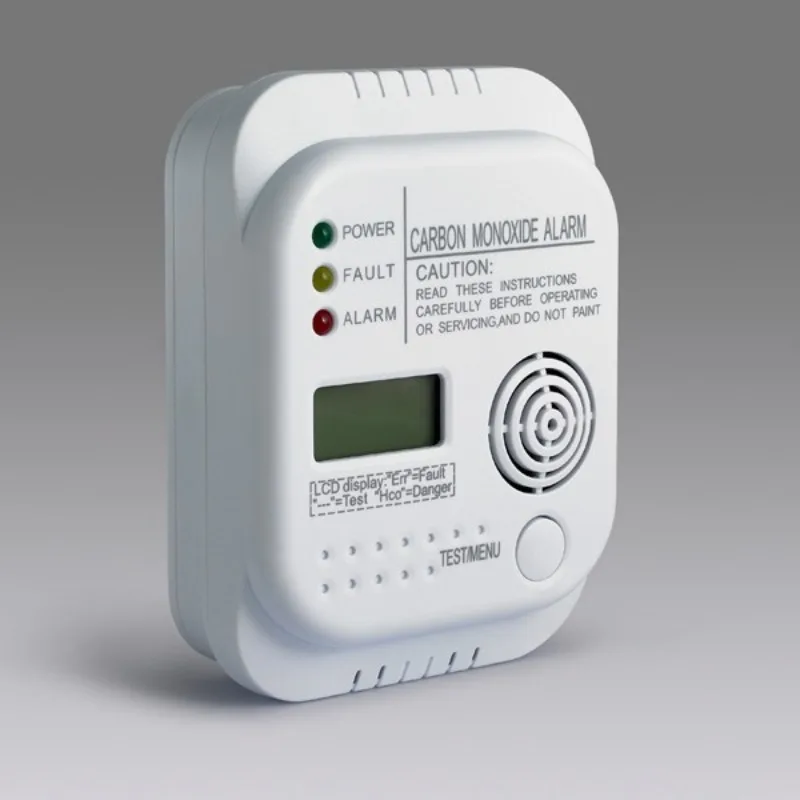 Home Carbon Monoxide Alarm, EN50291 Certified CO Gas Detector, LCD Display Safety Monitor for Kitchen Bedroom
