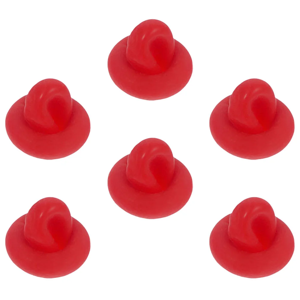 6 Pcs Caulking Cap Reusable Empty Tube Tip Covers to Open Saver Sealing Caps Sealer Red