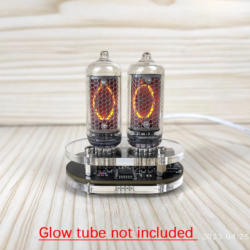 DYKB 2-bitowy zegar świecący dla IN12 IN14 IN8 IN18 QS30 Nixie tube Tube POWER type-C