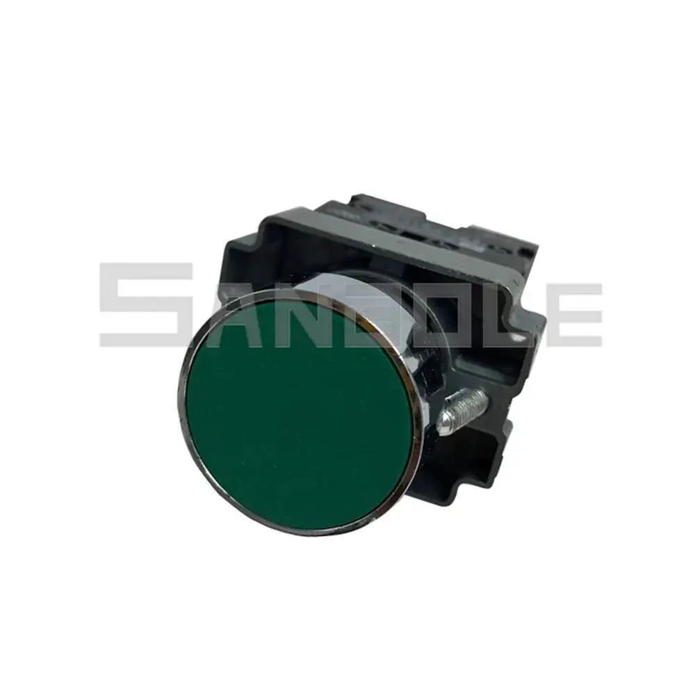 10 peças interruptor de botão de reinicialização 22mm XB2-BA31 ba42 ba51 botão plano momentâneo 1no 1nc toque start stop ON-OFF