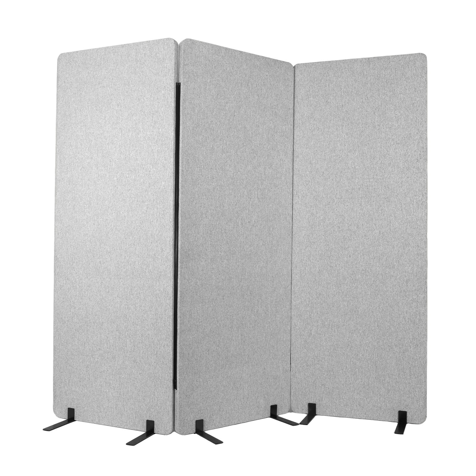 3 Panel Soundproof Privacy Panels Folding Room Divider Folding Portable Partition Screens for Office Room Restaurant Hospital