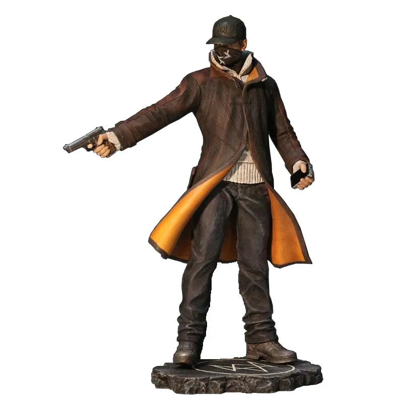 24cm Game Watch Dogs Aiden Pearce PVC Action Figure Model Toy Gift