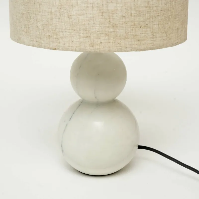 Peça de destaque Ambiente construído, resistente, longo, moderno, estilo perfeito, uso Jack, candeeiro de mesa moderno em mármore branco – elegante e styl