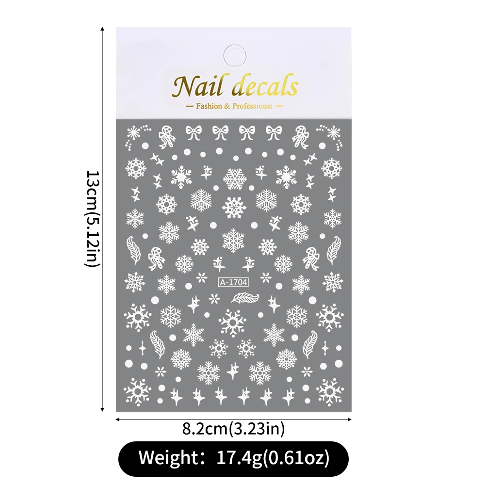 1 pçs 3d natal floco de neve arte do prego adesivos 10*8cm brilho no escuro boneco de neve/alce unhas sliders inverno ano novo decalques adesivos