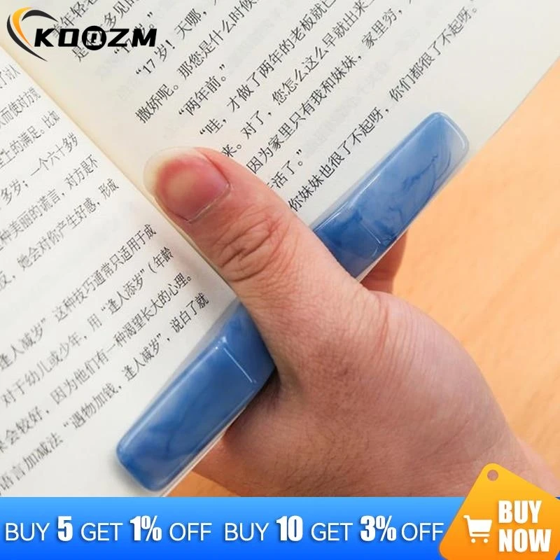 New 1PC Multi-function Acrylic Thumb Book Support Book Page Holder Convenient Bookmark School Office Supplies Book Thumb Holder