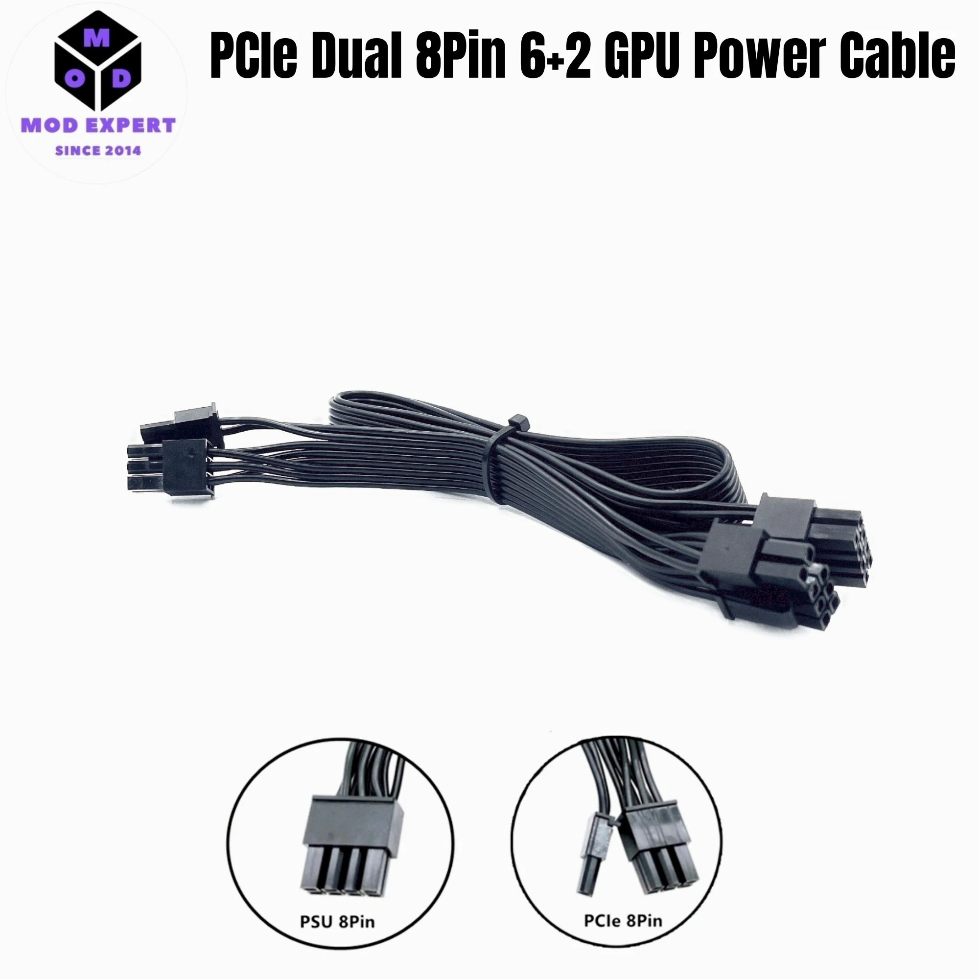 

PCIe Dual 8Pin 6+2Pin GPU Power Cable for Corsair AX1600i Titanium, AX1000 Titanium AX850 Titanium AX-i Type 4 Modular Power