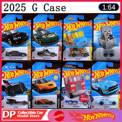 New Hot Wheels G Case 2025, 1:64 Porsche Datsun Gtr Chevy Optimus Prime Scale Diecast Vehicle Model Cars,unopened