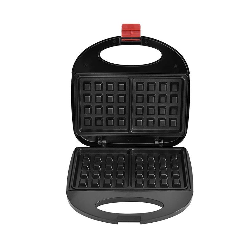 Press Waffles Grill With Non-Stick Board, Double-Sided Heating, Indicator Light High Guality Durable In Use Black EU Plug