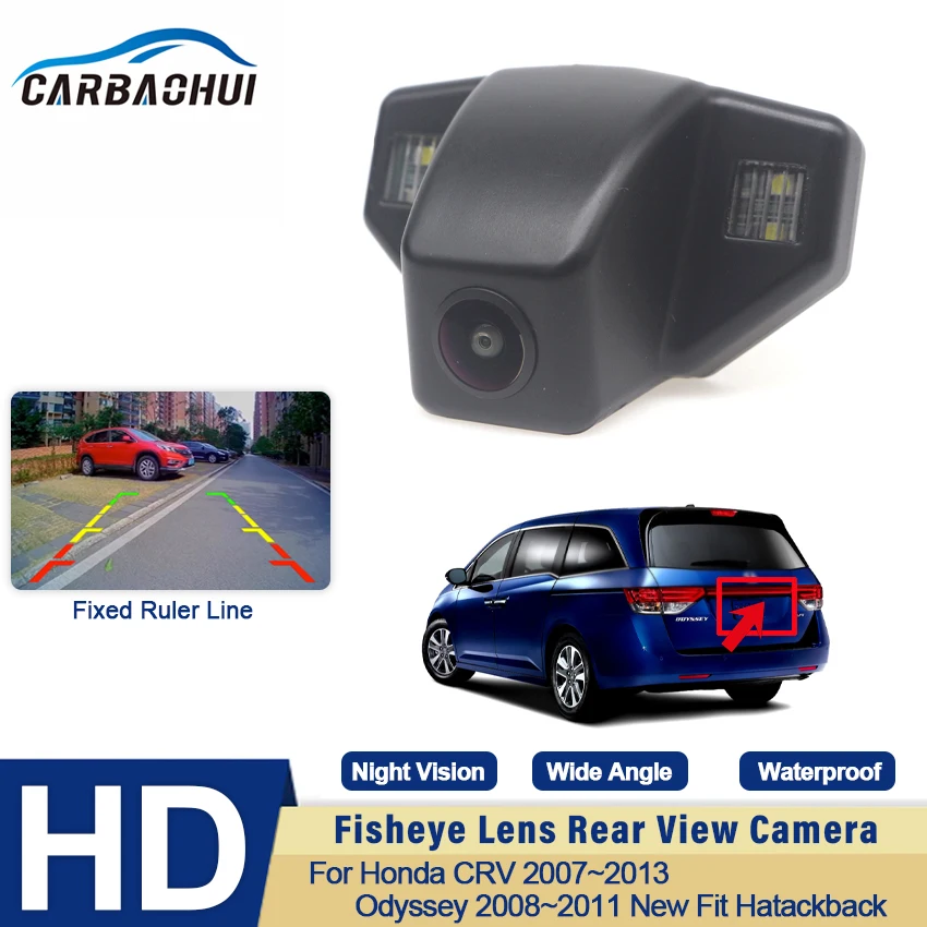 

High quality CCD HD Fixed Ruler Line Rear View Camera For Honda CRV 2007~2013 Odyssey 2008 2009 2010 2011 New Fit Hatackback