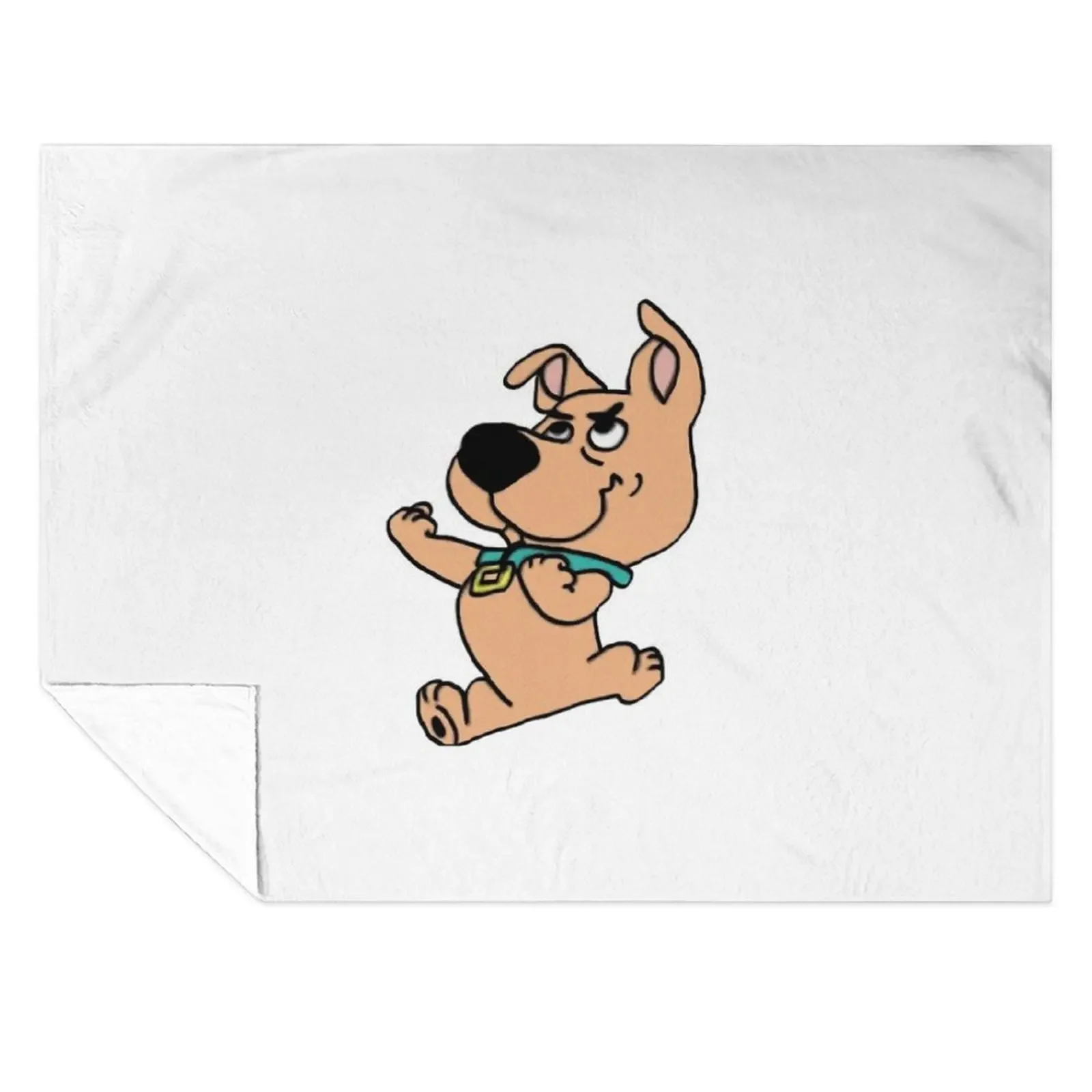 

scrappy doo fists outlined Throw Blanket for winter Luxury Thicken Cute Plaid cosplay anime Blankets