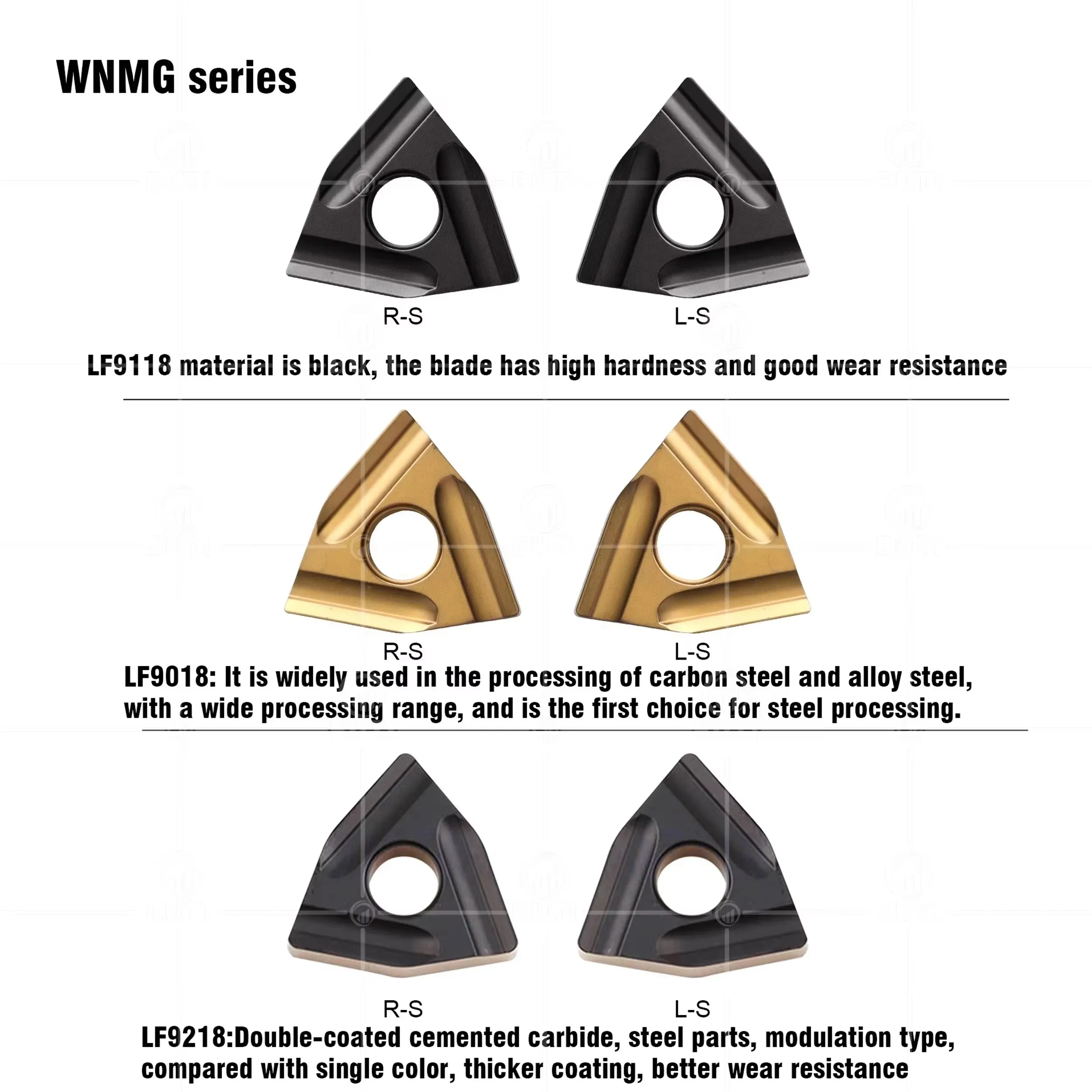 

DESKAR 100% Original WNMG080404R-S 080404L-S 080408R-S LF9018 LF9118 LF9218 Numerical Control Lathe Turning Insert Cutting Tool