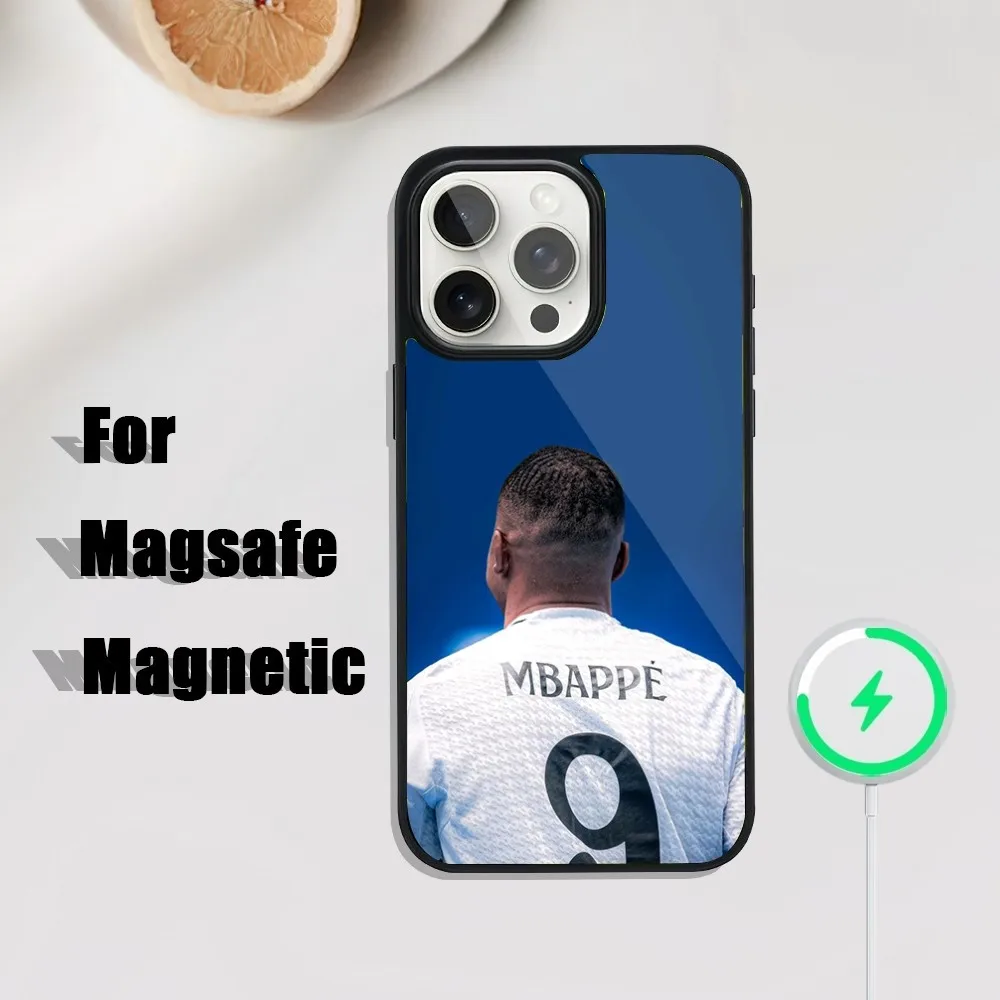 Football Star Cool M-MbappeS-S Phone Case For iPhone 16,15,14,13,12,11,Plus,Pro,Max Mini Magsafe Magnetic Wireless Charging